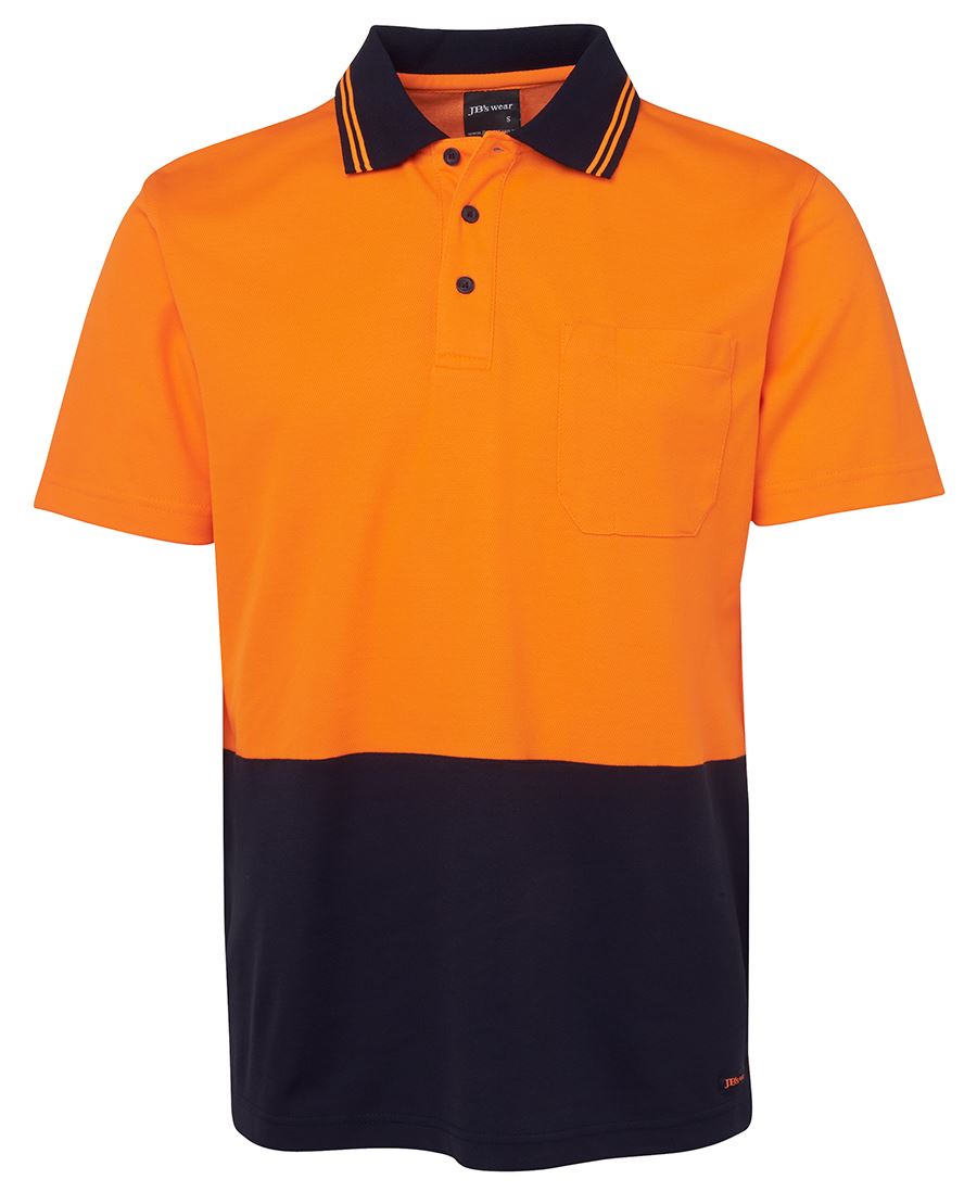 HI VIS NON CUFF S/S COTTON BACK 6NCCS Cotton back comfort
