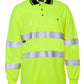 HI VIS BIO MOTION (D+N) L/S POLO WITH REFLECTIVETAPE 6QTDP