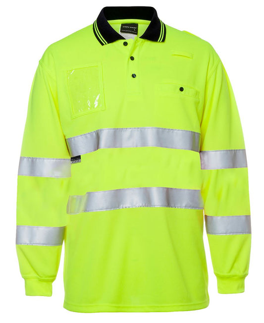 HI VIS BIO MOTION (D+N) L/S POLO WITH REFLECTIVETAPE 6QTDP