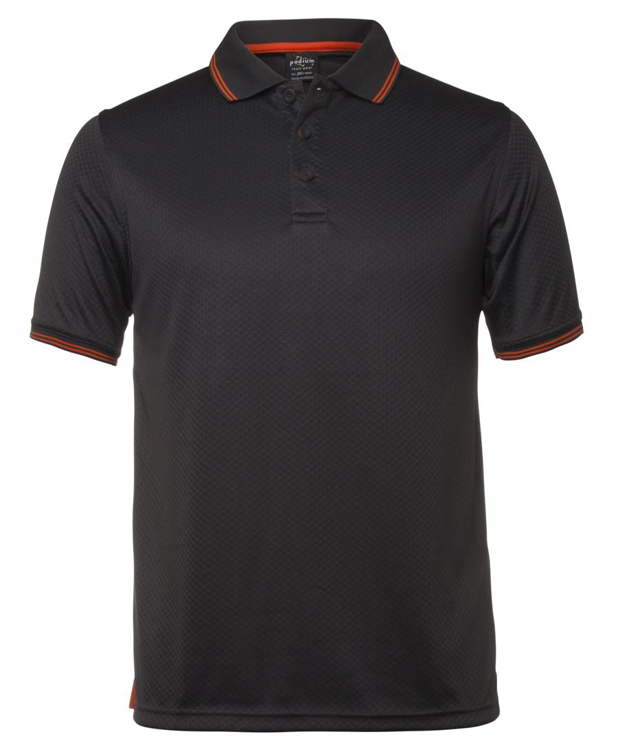 JACQUARD CONTRAST POLO 7JCP Designed with comfort and style, this Polo features Jacquard knit fabric for increased breathability.