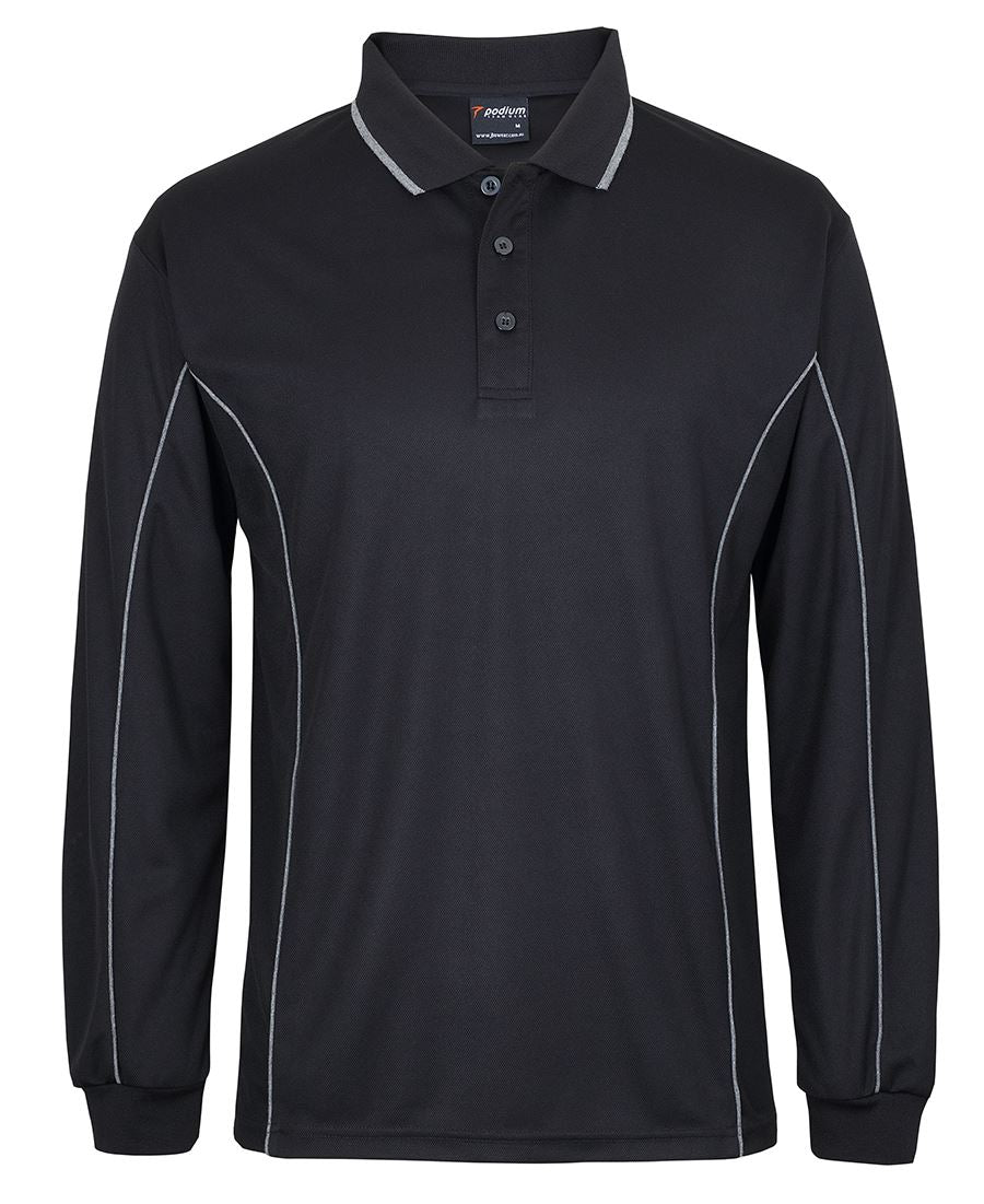 PODIUM L/S PIPING POLO 7PIPL Team necessity.