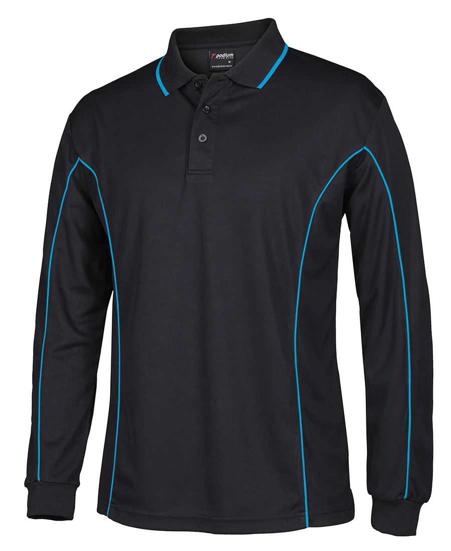 PODIUM L/S PIPING POLO 7PIPL Team necessity.