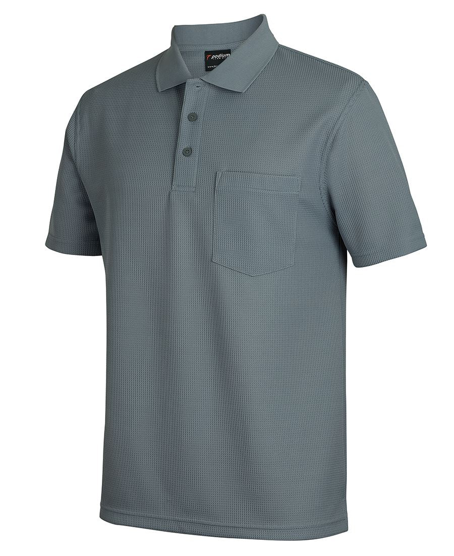 PODIUM WAFFLE POCKET POLO 7WPP