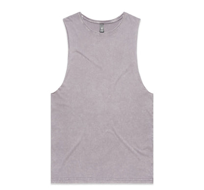 AS COLOUR MENS STONE WASH BARNARD TANK - 5039